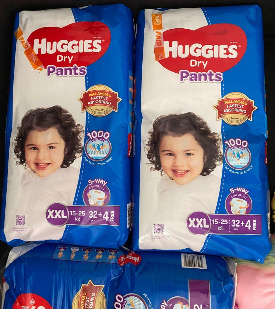 Tã quần Huggies size XXL 16 miếng (trẻ từ 15 - 25kg) chính hãng giá rẻ