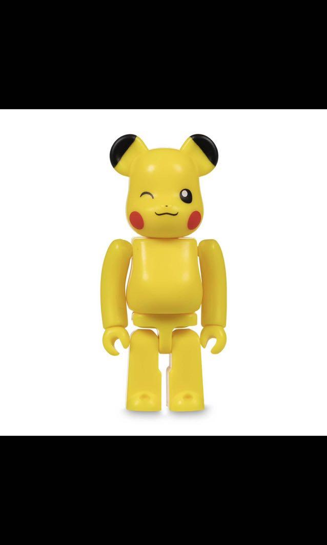 In Stock Bearbrick Pok mon Pikachu 100 Be rbrick Medicom Toy