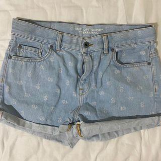 jack wills denim shorts pattern