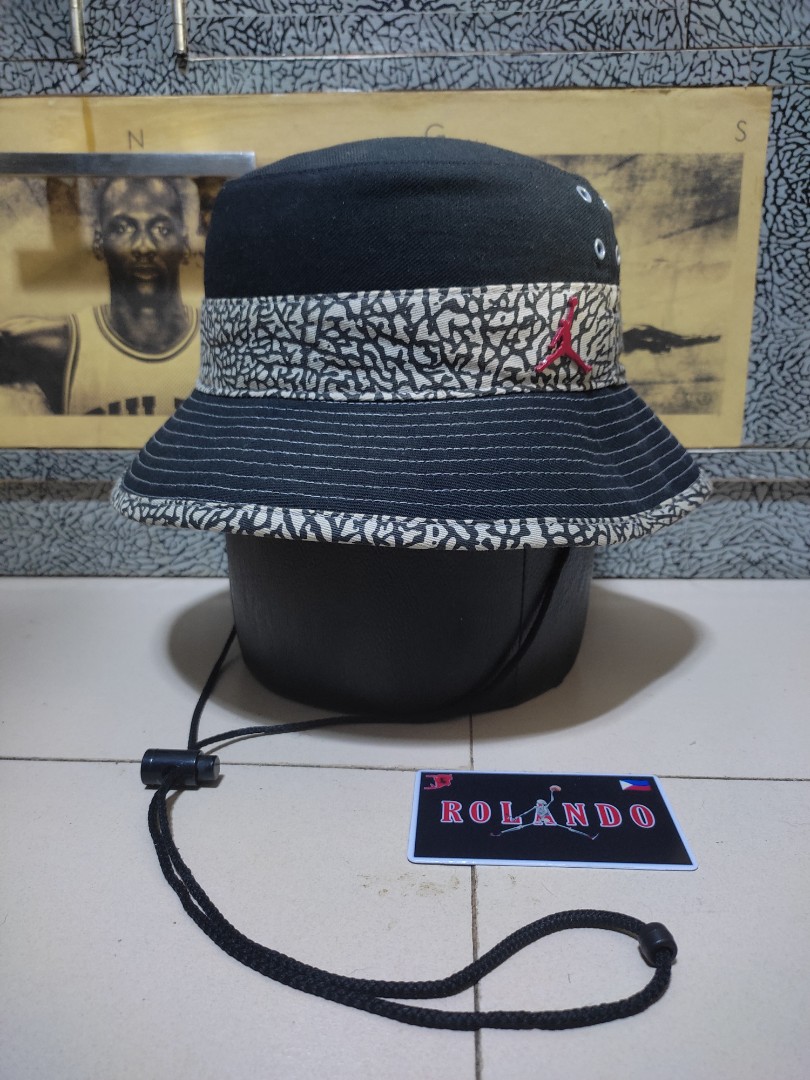 JORDAN CEMENT BUCKET HAT, Men's Fashion 
