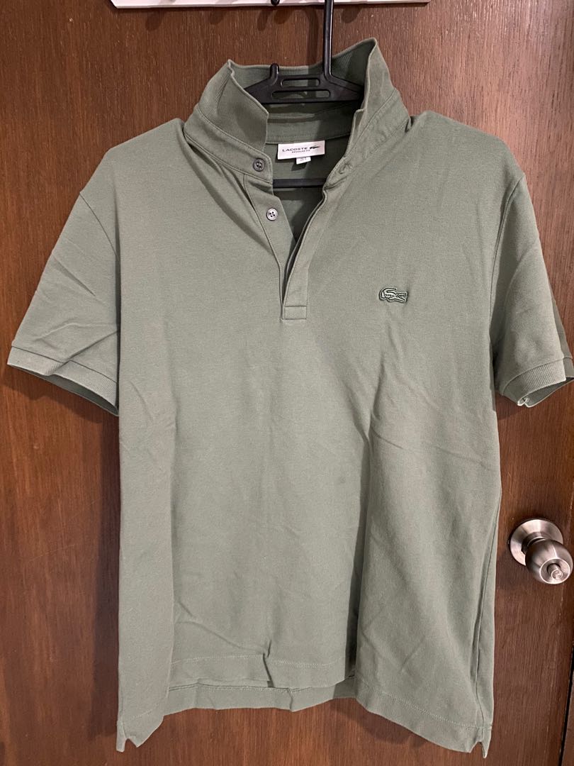 LACOSTE Camo Green Poloshirt
