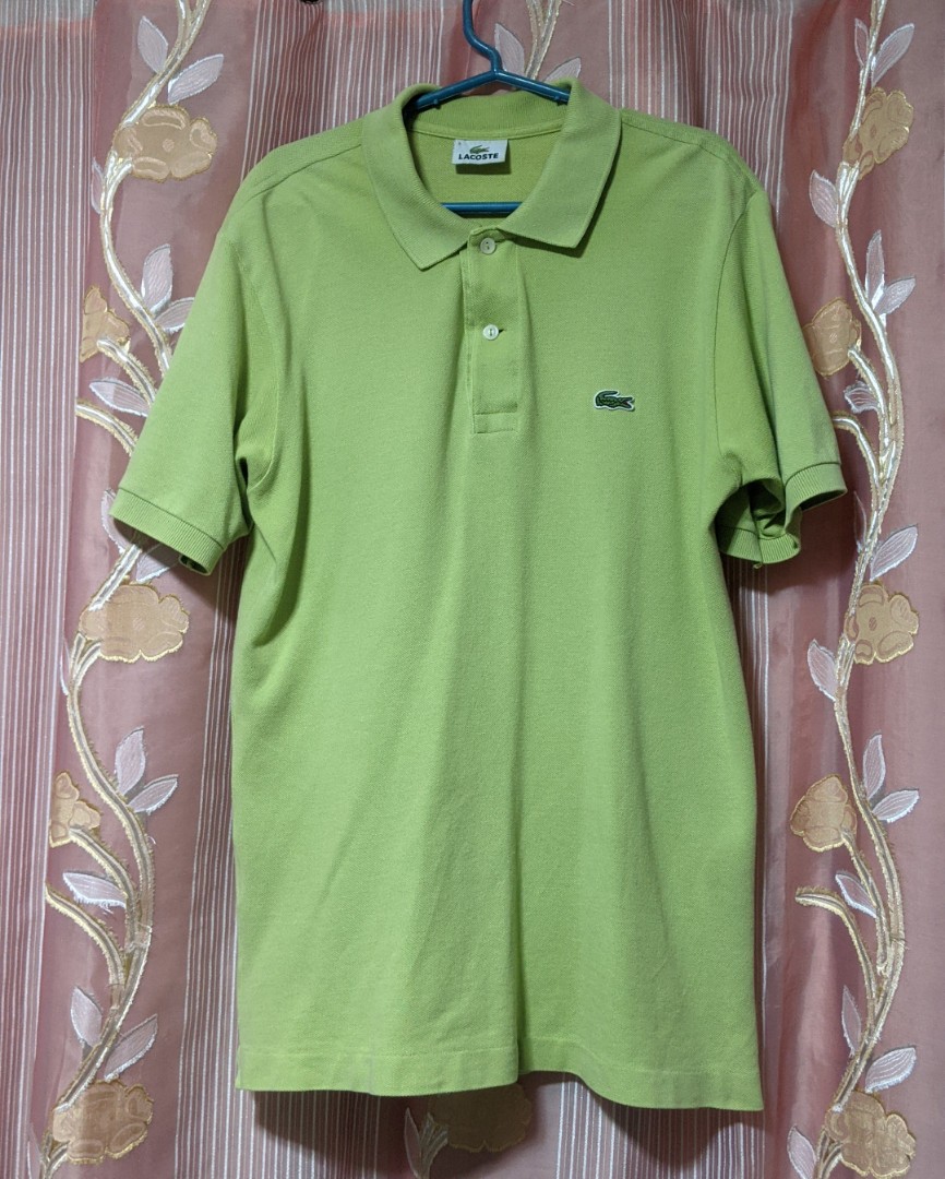 Lacoste Polo Shirt Olive Green Size 3 