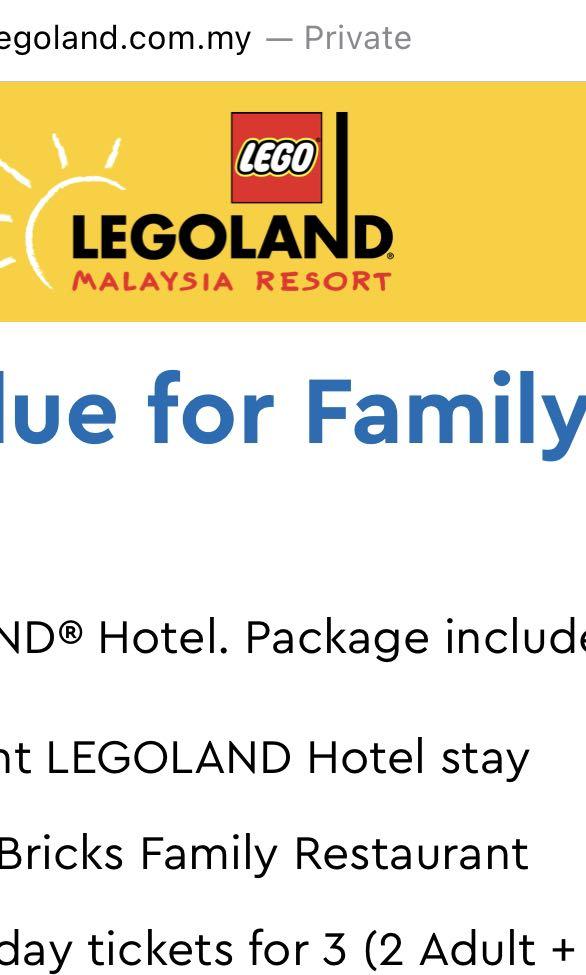 Hotel clearance legoland promo