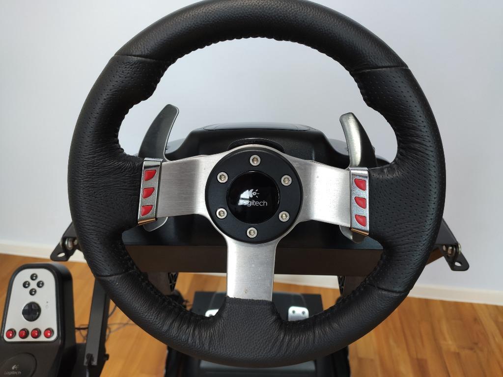 Logitech G27 PC Steering Wheel & Stand, Video Gaming, Gaming
