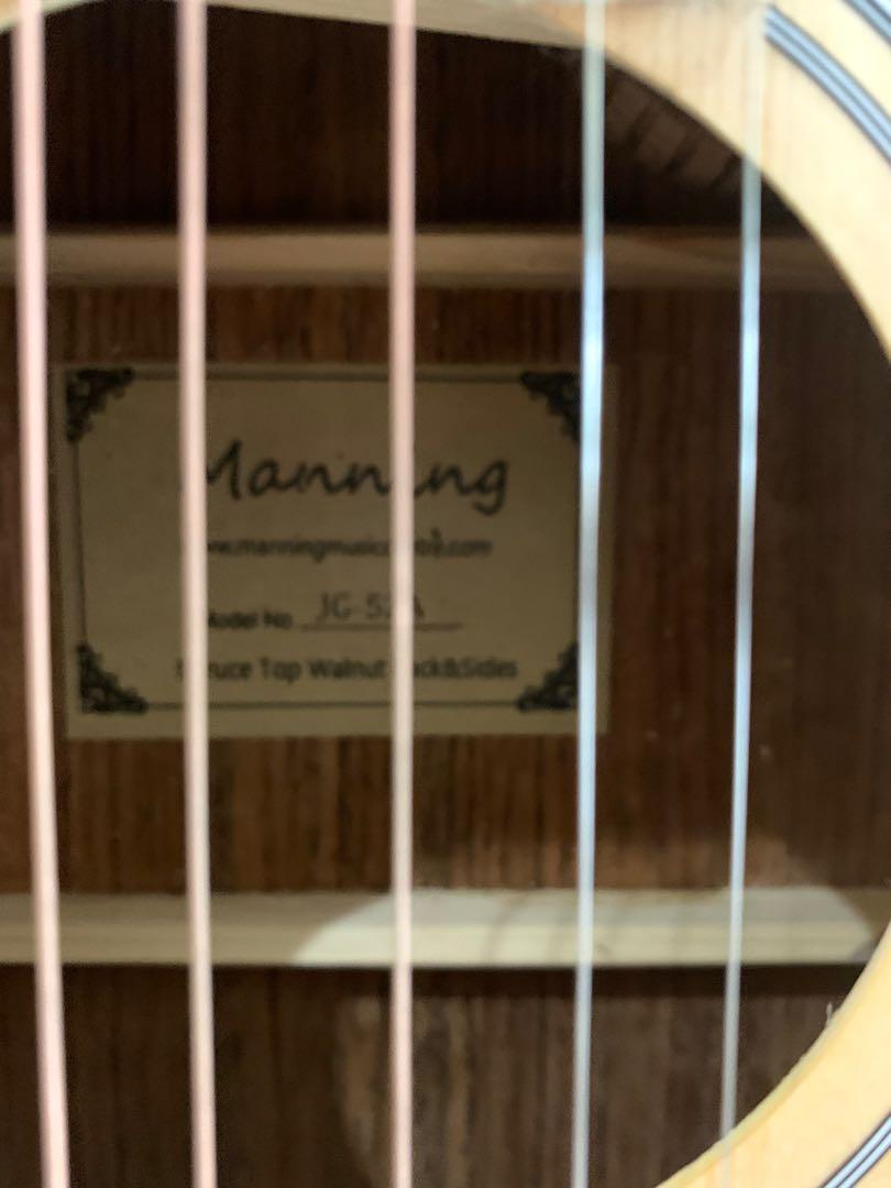 Manning Guitar, Hobbies & Toys, Music & Media, Musical Instruments on