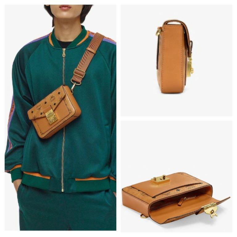 Small Millie Crossbody in Visetos Cognac