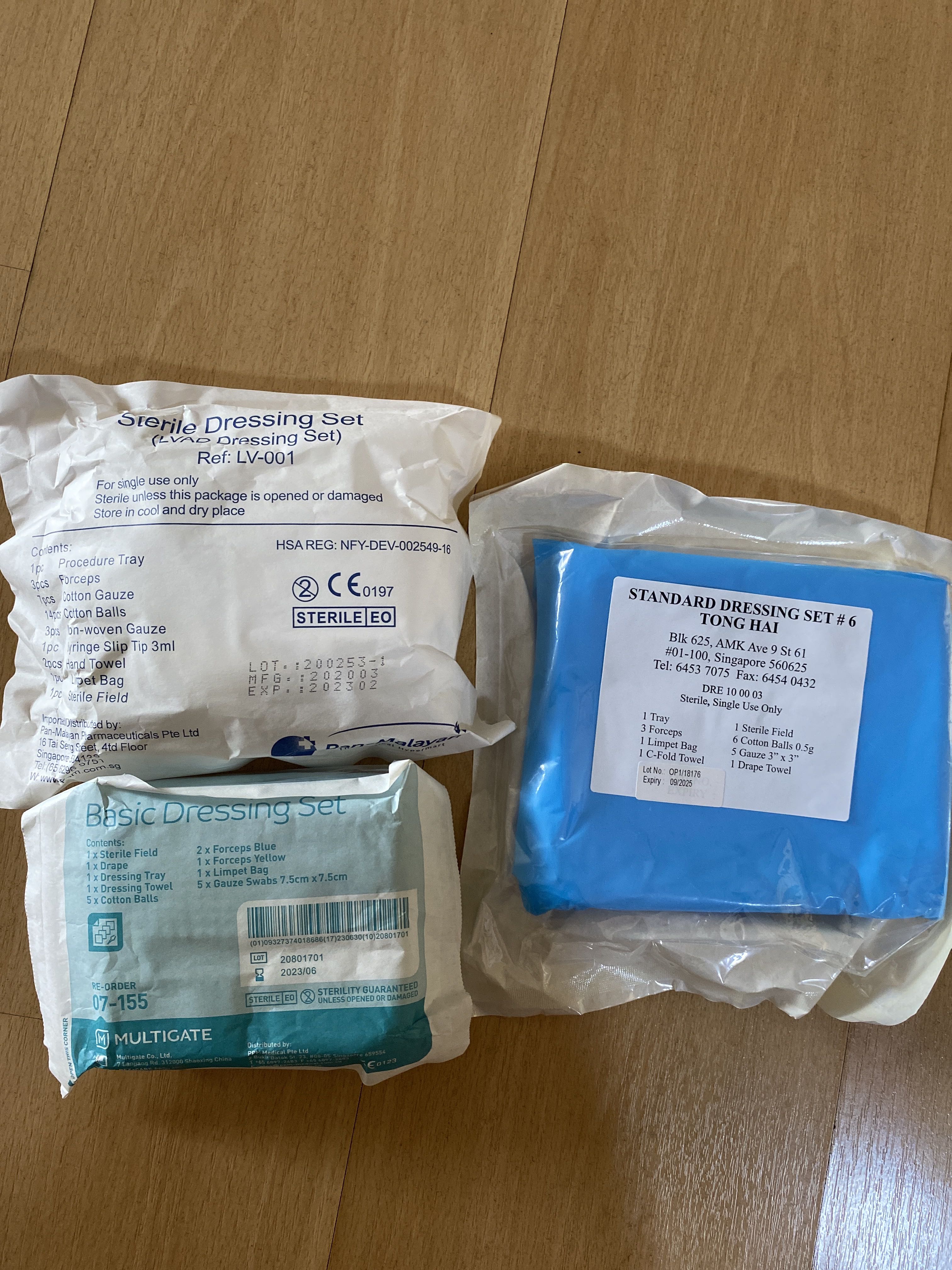 Medical dressing sets - assorted single use sterile dressing set ...
