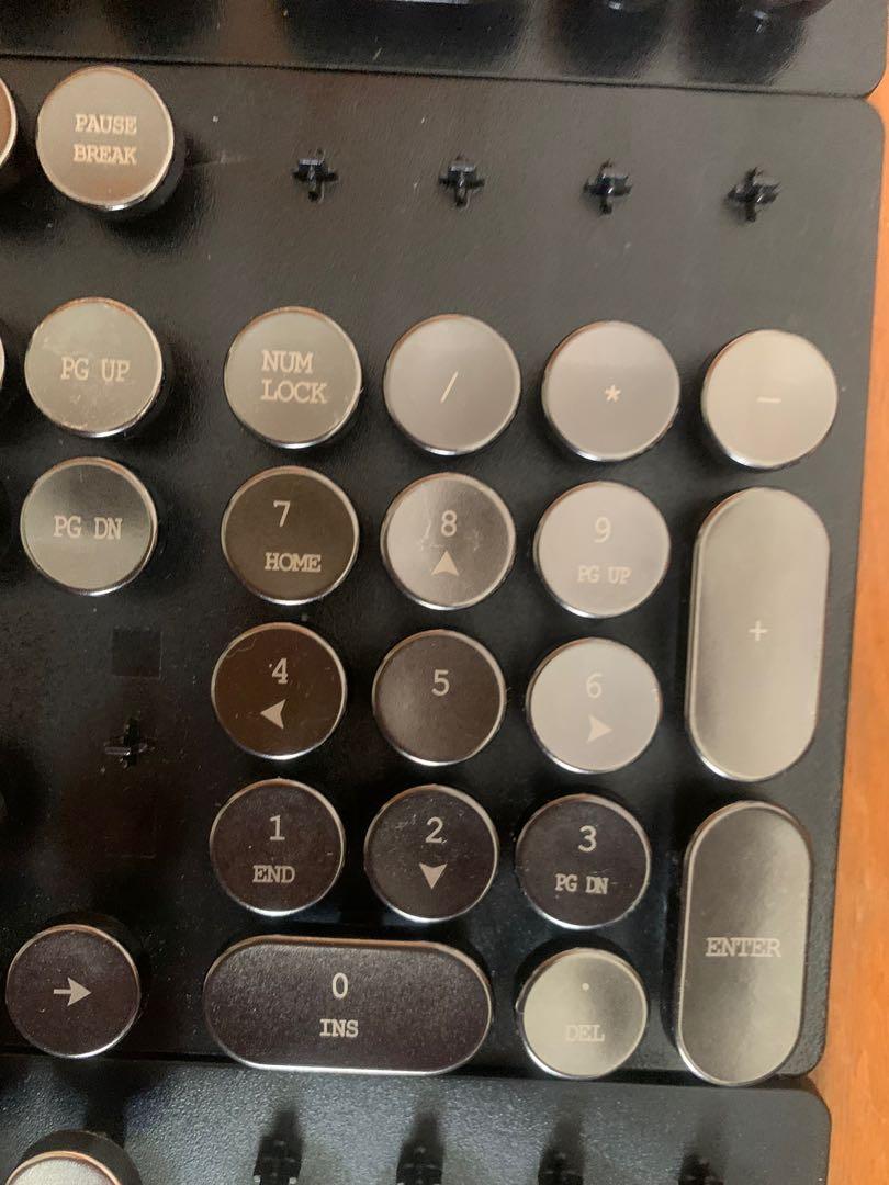 Metal Typewriter Circular Keycaps, Computers & Tech, Parts