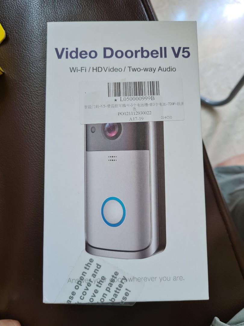 (NEW) Video Doorbell V5 WITH battery, TV & Home Appliances, Other Home