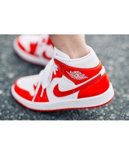 Nike Air Jordan 1 HABANERO RED, Women's Fashion, Footwear, Sneakers on