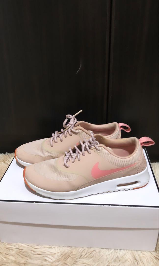 NIKE AIRMAX THEA 6.5 Pink Oxford Beige Bright Melon White Women s