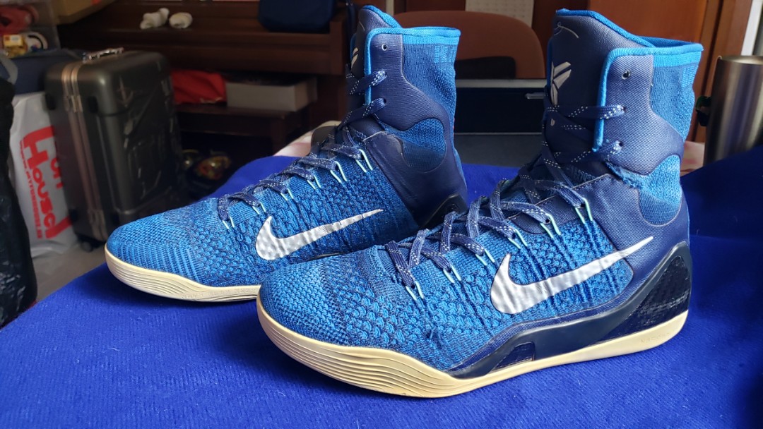 Nike Kobe IX Elite Brave Blue Legacy US9.5 Used, 男裝, 鞋, 波鞋- Carousell