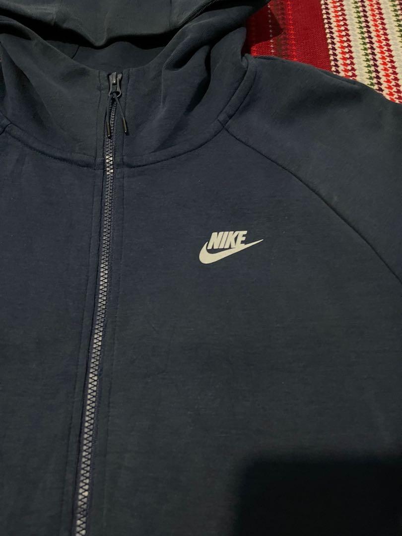 Nike Tech Fleece Navy Blue Hoodie Jacket XL, Men's Fashion, Coats ...