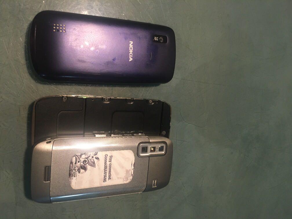Nokia E75 (Category: Early Generation Mobile Phones) located in Singapore. Submitted by buching (Listing ID 1146504010, Image 2). Description: Left: model 300 20$. (Sold) Right: model E75 40$ Both are fully working and with original battery/charger ..