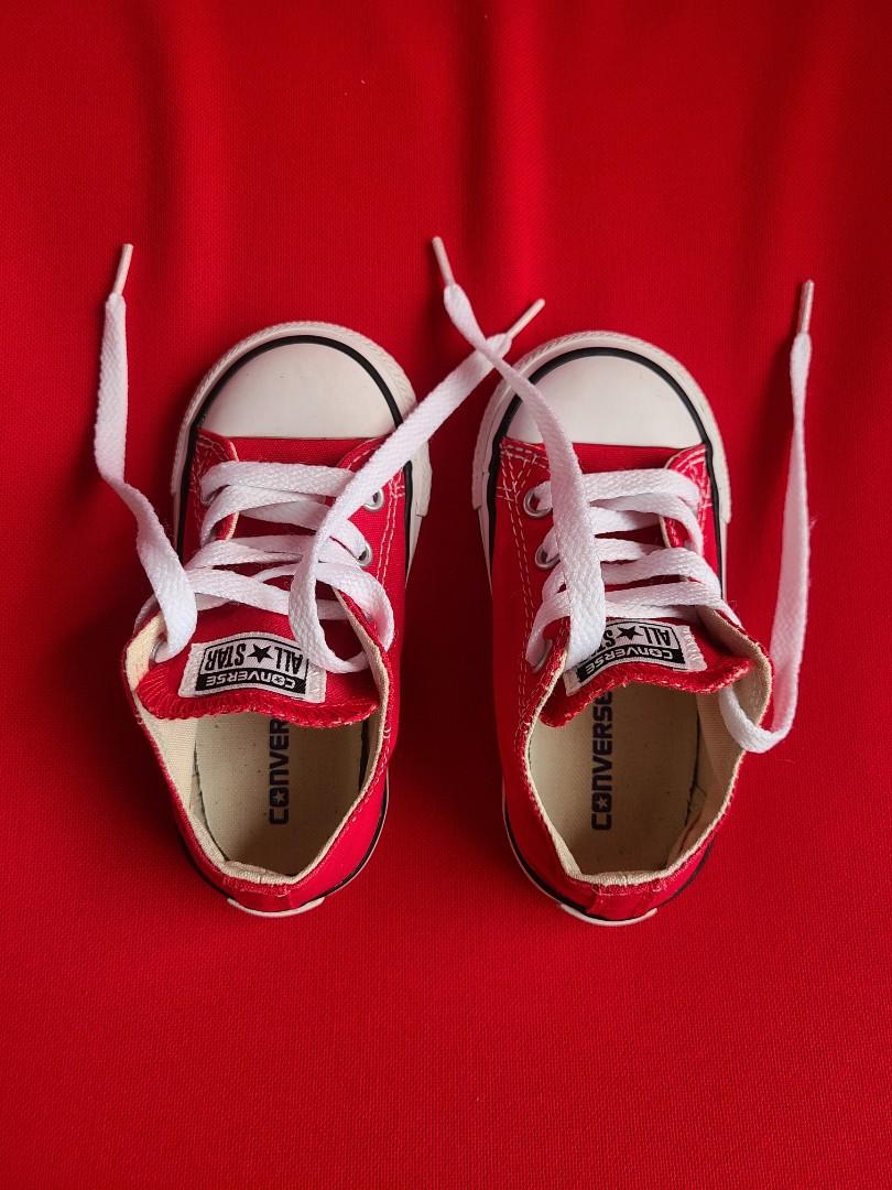 Infant red chuck taylors clearance