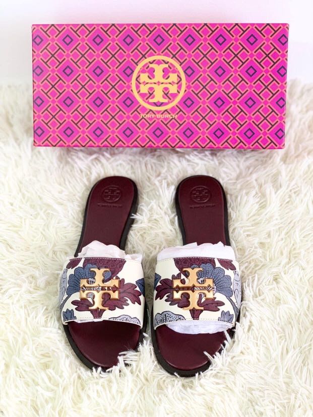 💯ORIGINAL TORY BURCH EVERLY FLORAL SIZE 7, Women's Fashion, Footwear,  Sandals on Carousell