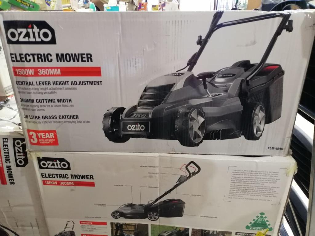 Ozito 1500w 360mm deals lawn mower review