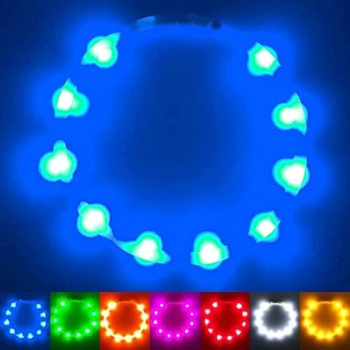 PetSol LED Dog Collar Extra Bright USB Rechargeable, Fits All Dogs, 20cm to 70cm, Easy CutTo