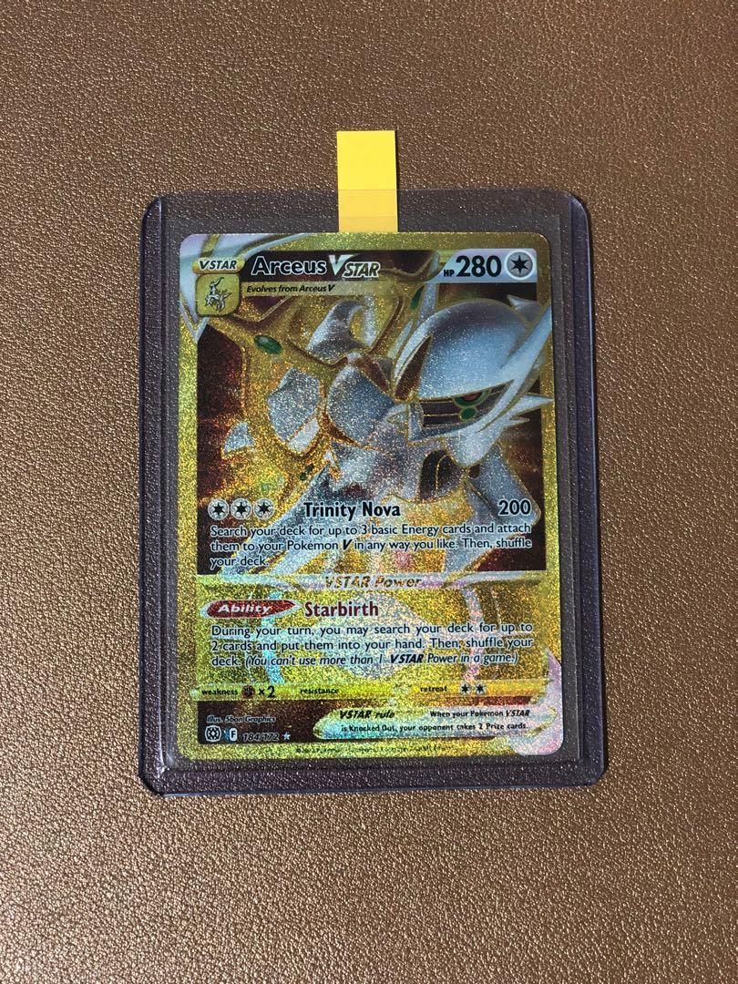 pokemon tcg Gold Arceus VSTAR 184/172 Secret Rare - Brilliant Stars