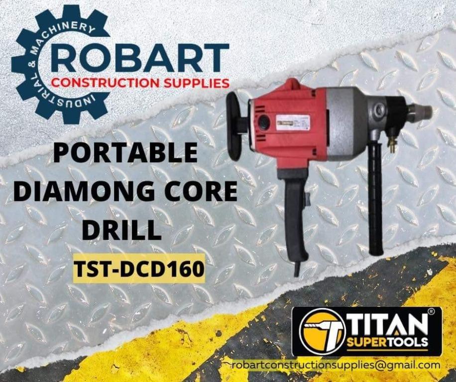 PORTABLE DIAMOND CORE DRILL (Category: Construction Tools & Equipment) located in Manila. Submitted by bellarobart (Listing ID 1146378147, Image 1). Description: PORTABLE DIAMOND CORE DRILL CAPACITY 160MM BRAND : TITAN MODEL : Models Available Attached NOTE: The price dependes on the model 𝑹𝑶𝑩𝑨𝑹𝑻 𝑪𝑶𝑵𝑺𝑻𝑹𝑼𝑪𝑻𝑰𝑶𝑵 𝑺𝑼𝑷𝑷𝑳𝑰𝑬𝑺 SEND US MESSAGE FOR INQUIRIES ‼️‼️ 🔵100% Trusted Supplier 🔵Competitive Price 🔵𝑾𝒆 𝒂𝒓𝒆 𝑫𝑻𝑰 𝑹𝒆