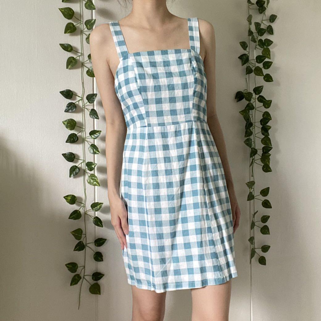 Gingham dress top primark