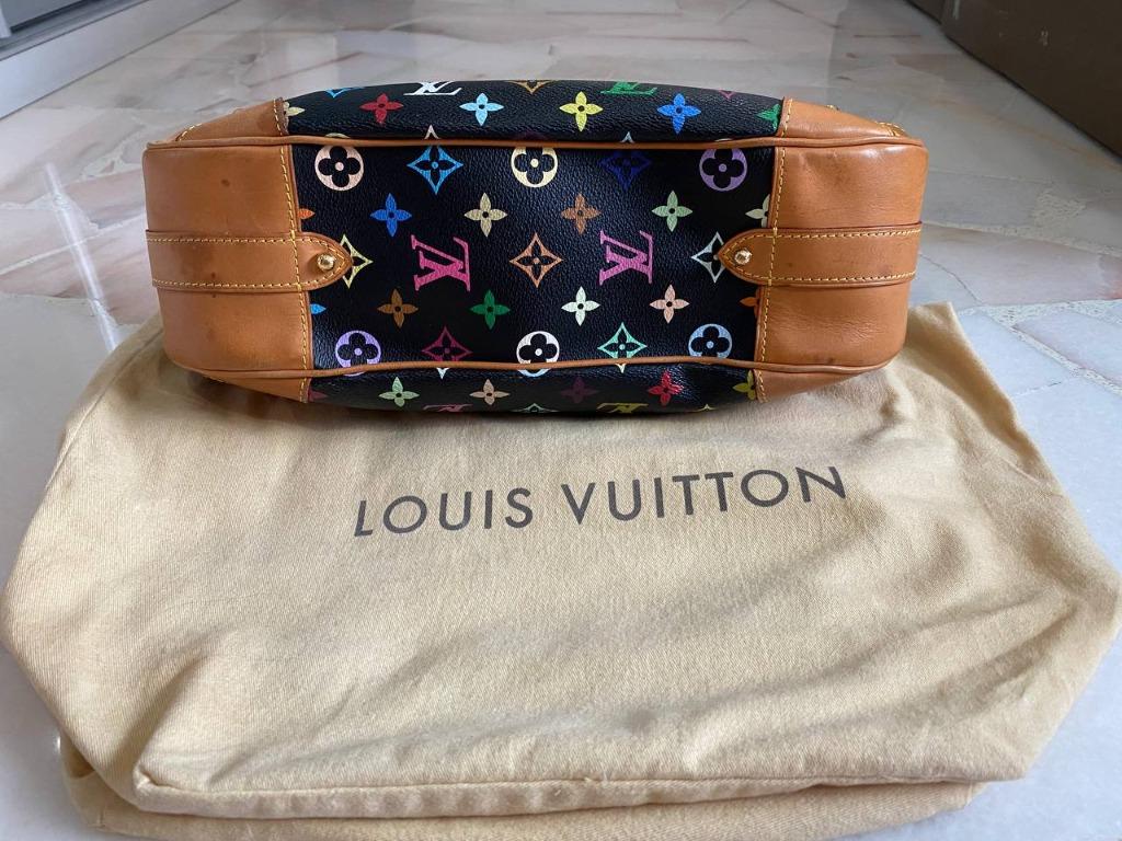 Authenticated used Louis Vuitton Monogram Multicolor Greta Noir M40196 Shoulder Bag, Adult Unisex, Size: (HxWxD): 26cm x 35cm x 10cm / 10.23'' x 13.77