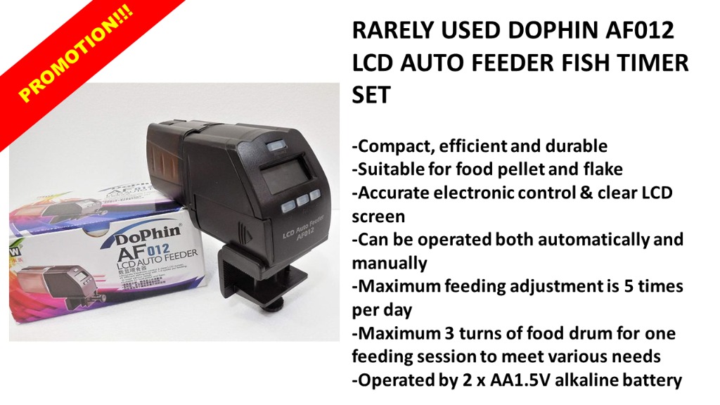 Dophin af012 lcd automatic food timer clearance