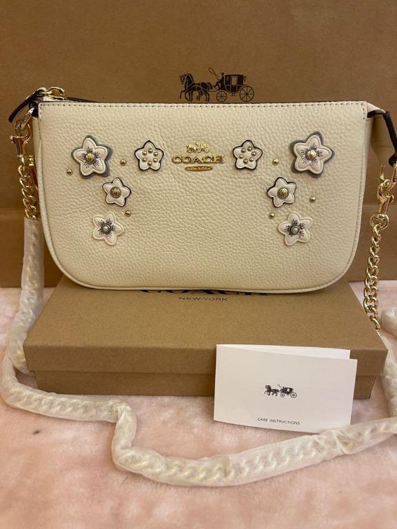 READY STOCK ORIGINAL COACH FLORAL CLUTCH