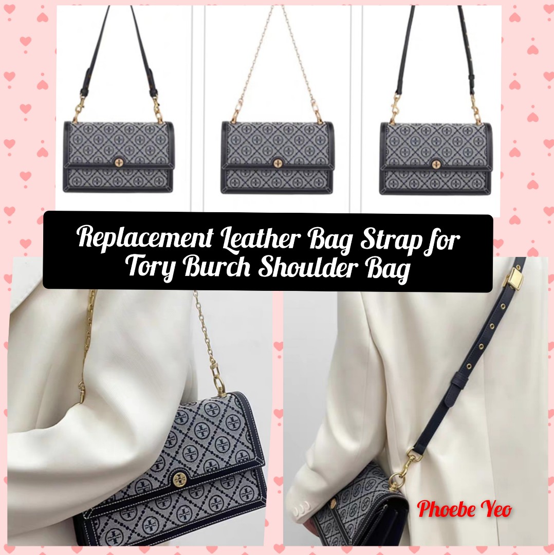 Replacement Leather Bag Strap for Tory Burch Shoulder Bag, Luxury, Bags &  Wallets on Carousell