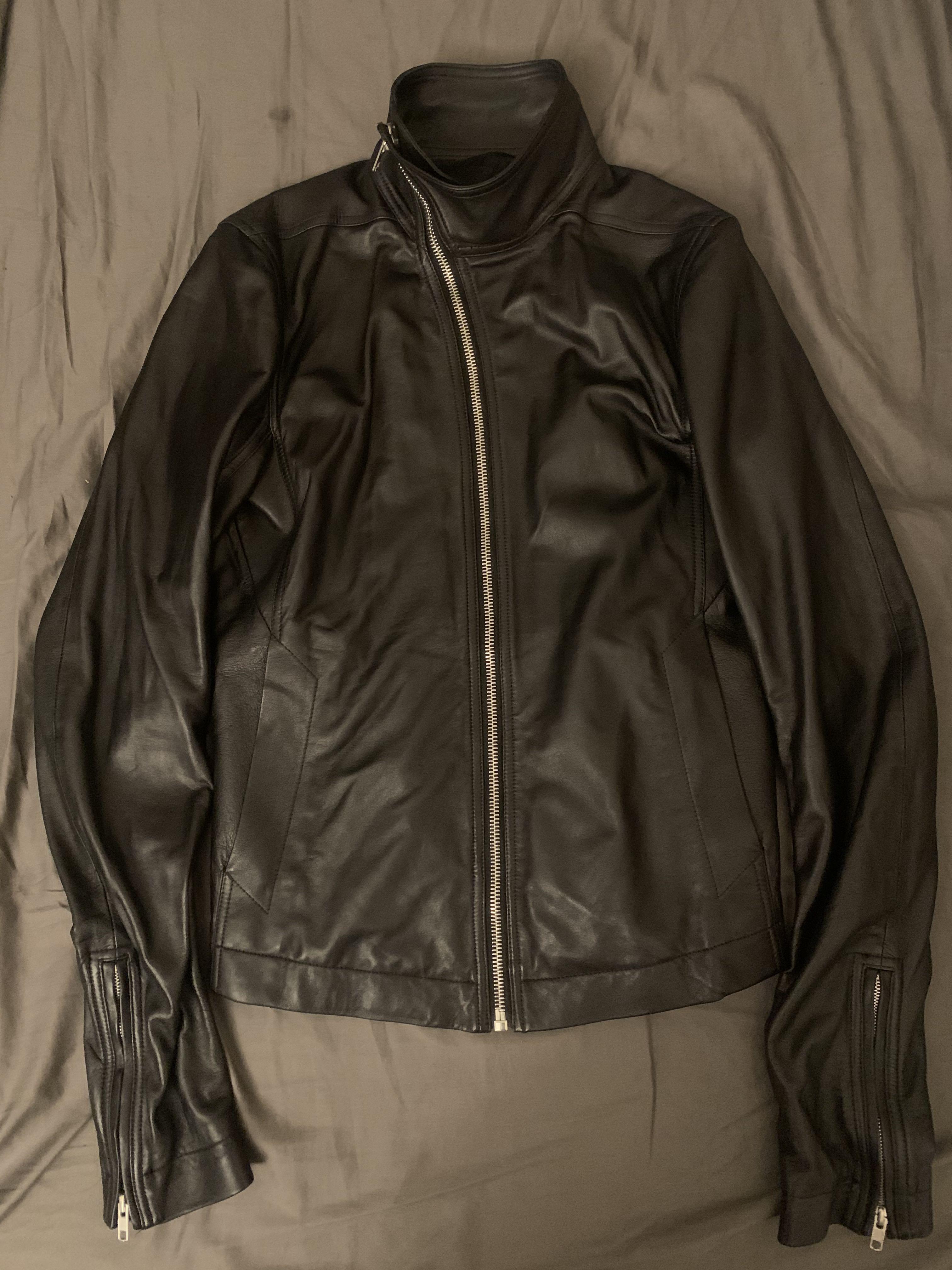 Rick Owens Mollino jacket black leather, 男裝, 外套及戶外衣服