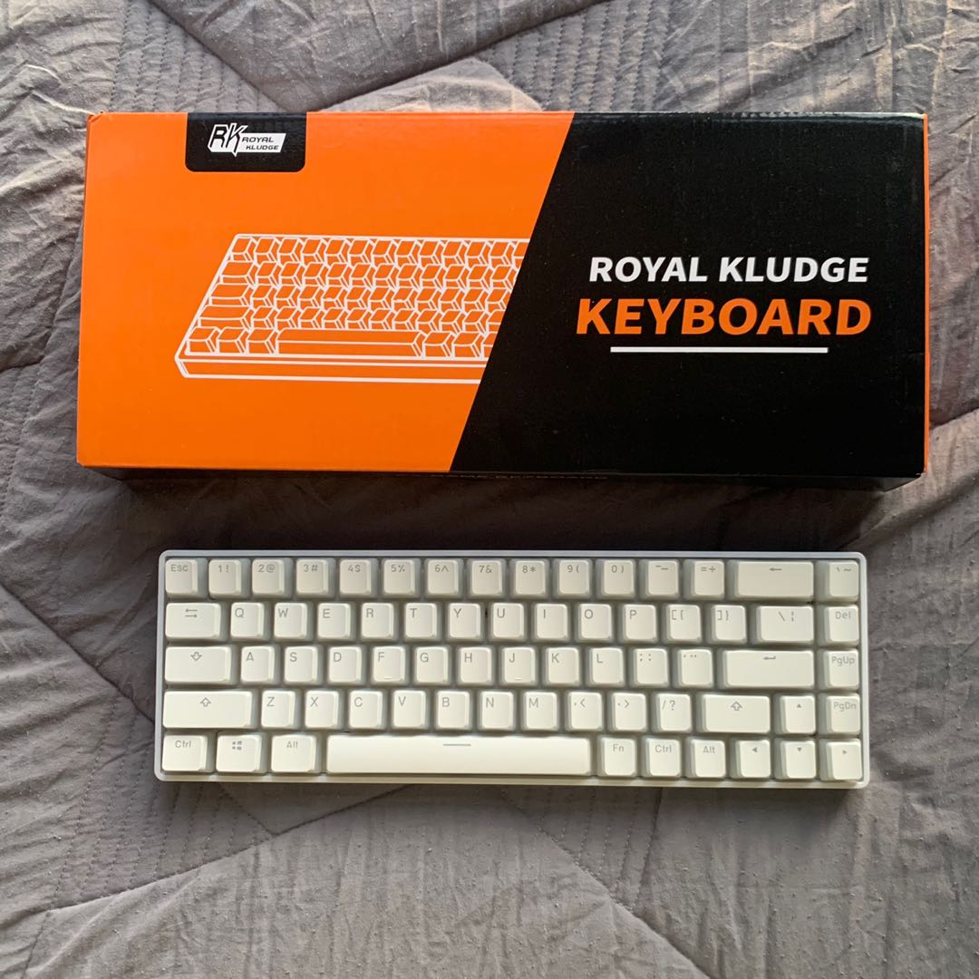 RK68 Mechanical Keyboard with Pudding Keycaps, Computers & Tech, Parts