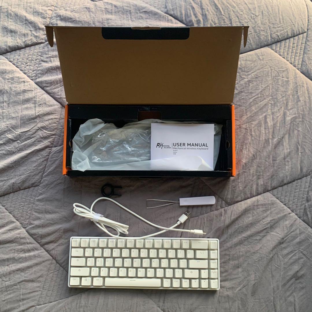 RK68 Mechanical Keyboard with Pudding Keycaps, Computers & Tech, Parts