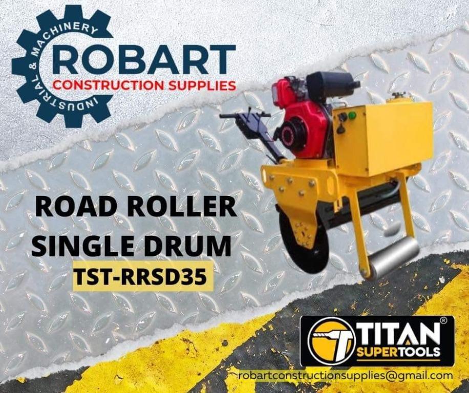 ROAD ROLLER SINGLE DRUM (Category: Construction Tools & Equipment) located in Manila. Submitted by bellarobart (Listing ID 1146446550, Image 1). Description: ROAD ROLLER SINGLE DRUM WATER TANK 35L OIL TANK 3.5L BRAND : TITAN MODEL : Models Available Attached 𝑹𝑶𝑩𝑨𝑹𝑻 𝑪𝑶𝑵𝑺𝑻𝑹𝑼𝑪𝑻𝑰𝑶𝑵 𝑺𝑼𝑷𝑷𝑳𝑰𝑬𝑺 SEND US MESSAGE FOR INQUIRIES ‼️‼️ 🔵100% Trusted Supplier 🔵Competitive Price 🔵𝑾𝒆 𝒂𝒓𝒆 𝑫𝑻𝑰 𝑹𝒆𝒈𝒊𝒔𝒕𝒆𝒓𝒆𝒅 & 𝑩𝑰𝑹 𝐀𝐂𝐂