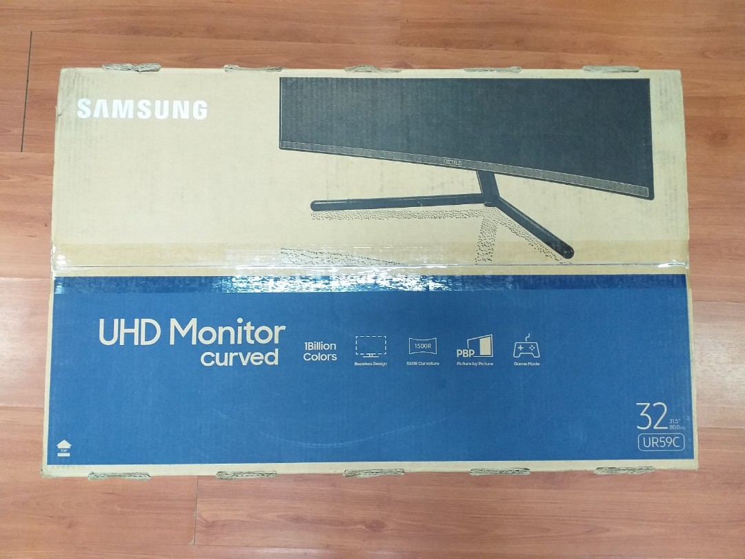 Samsung 4k Uhd Curved Monitor 32 Lu32r590cwexxm Computers Tech Parts Accessories Monitor Screens On Carousell