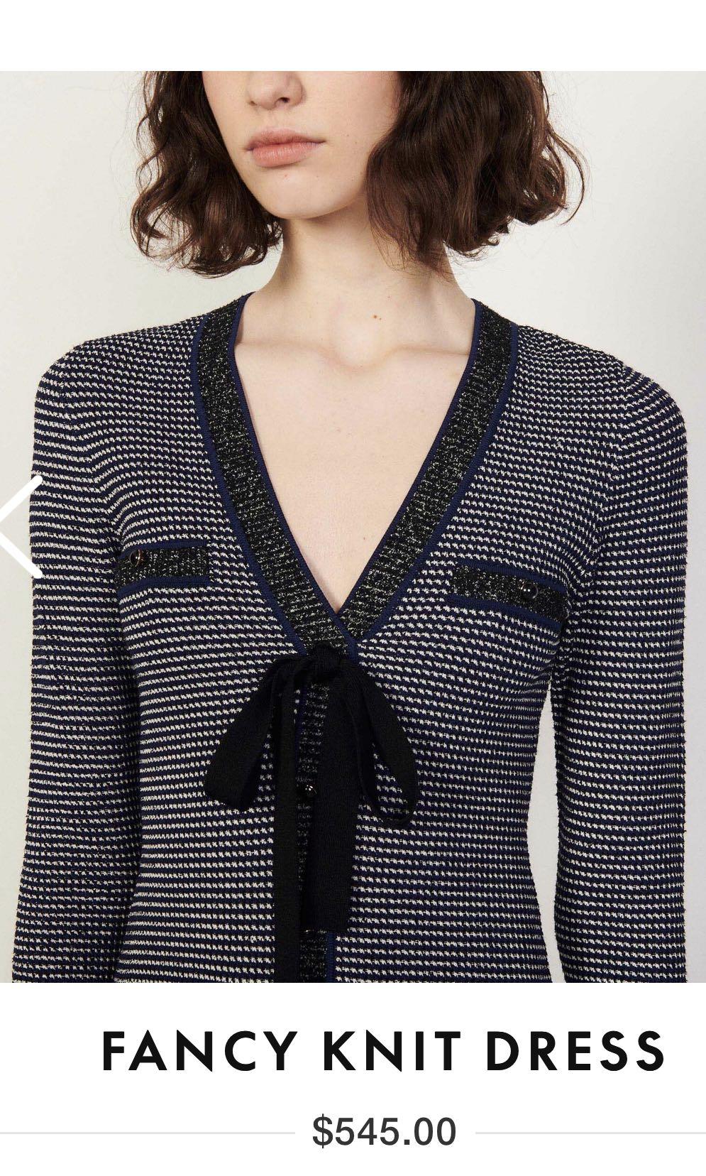 SANDRO fancy Knit mini dress black and white stripes authentic, Women's Fashion, Dresses & Sets, Dresses on Carousell SANDRO fancy Knit mini dress black and white stripes authentic, Women's Fashion, Dresses & Sets, Dresses on Carousell