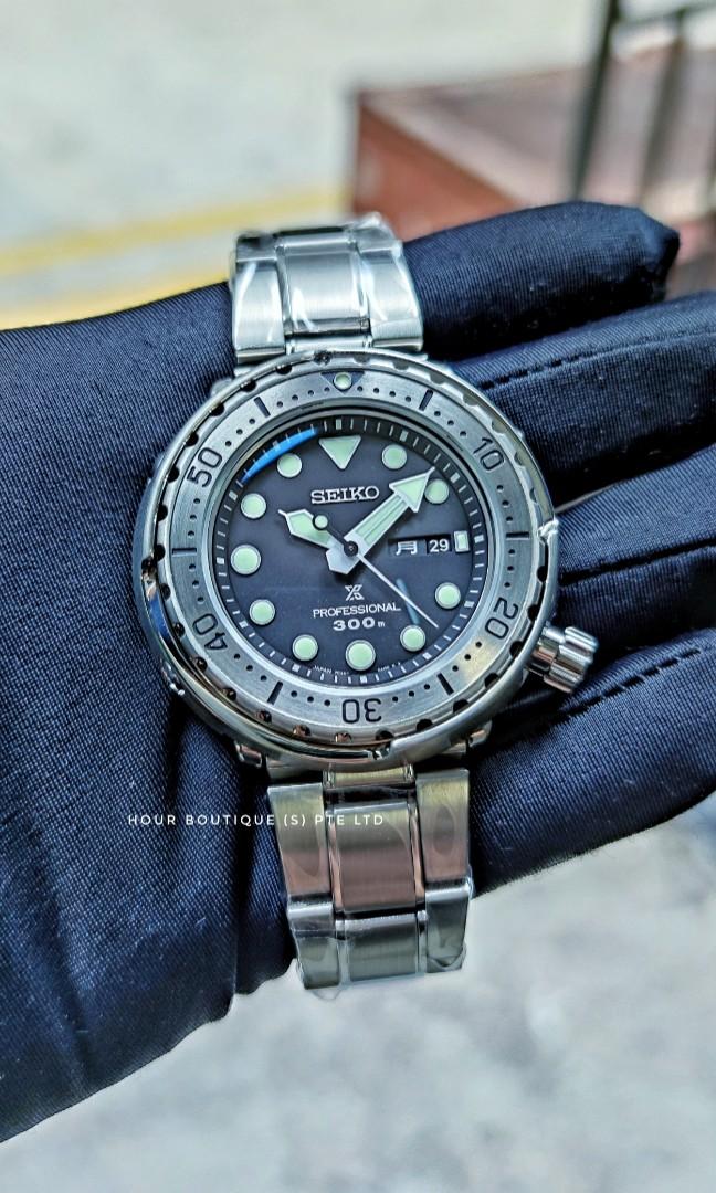 Seiko Prospex Marine Master Quartz Tuna Professional Divers Watch SBBN049,  Men's Fashion, Watches & Accessories, Watches on Carousell