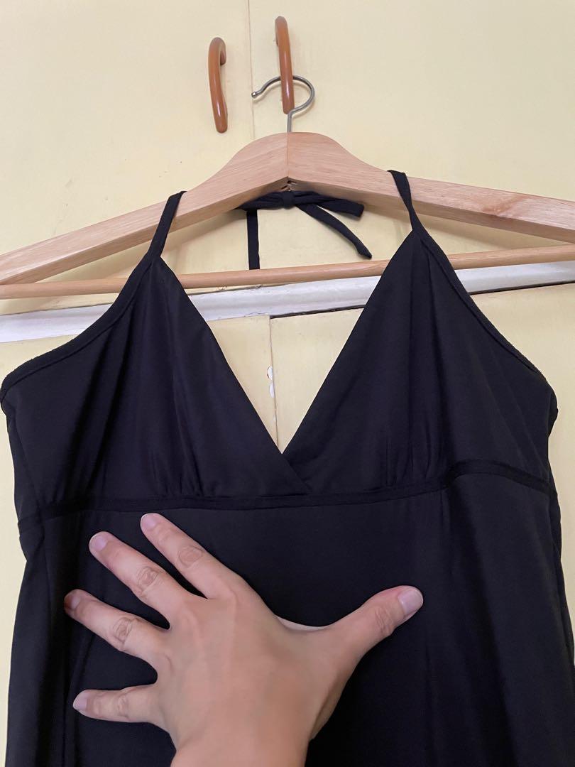Sexy black halter dress (Category: Dresses) located in Imus. Submitted by sewitstina (Listing ID 1146443529, Image 3). Description: Stretchy fabric. I like bringing this to travels because it’s light to pack and it doesn’t wrinkle. Tagged as Medium but can fit Small. When laid flat: Armpit - 15 in Waist - 14 in Hips - 18 in Length from armpit down - 30 in.