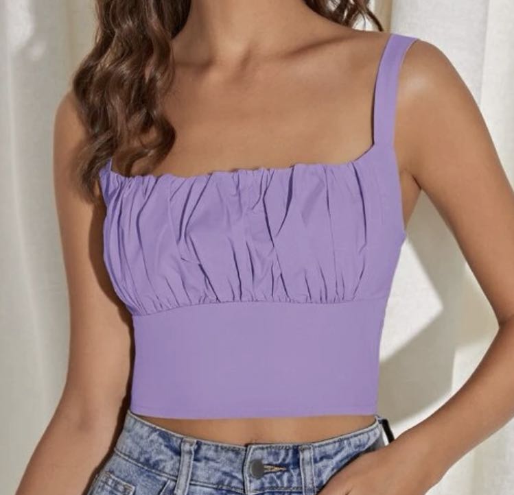 shein purple blouse