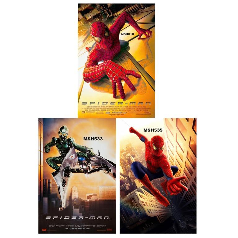 SPIDER-MAN (2002) MOVIE POSTERS (PART 2), Hobbies & Toys, Memorabilia &  Collectibles, Fan Merchandise on Carousell