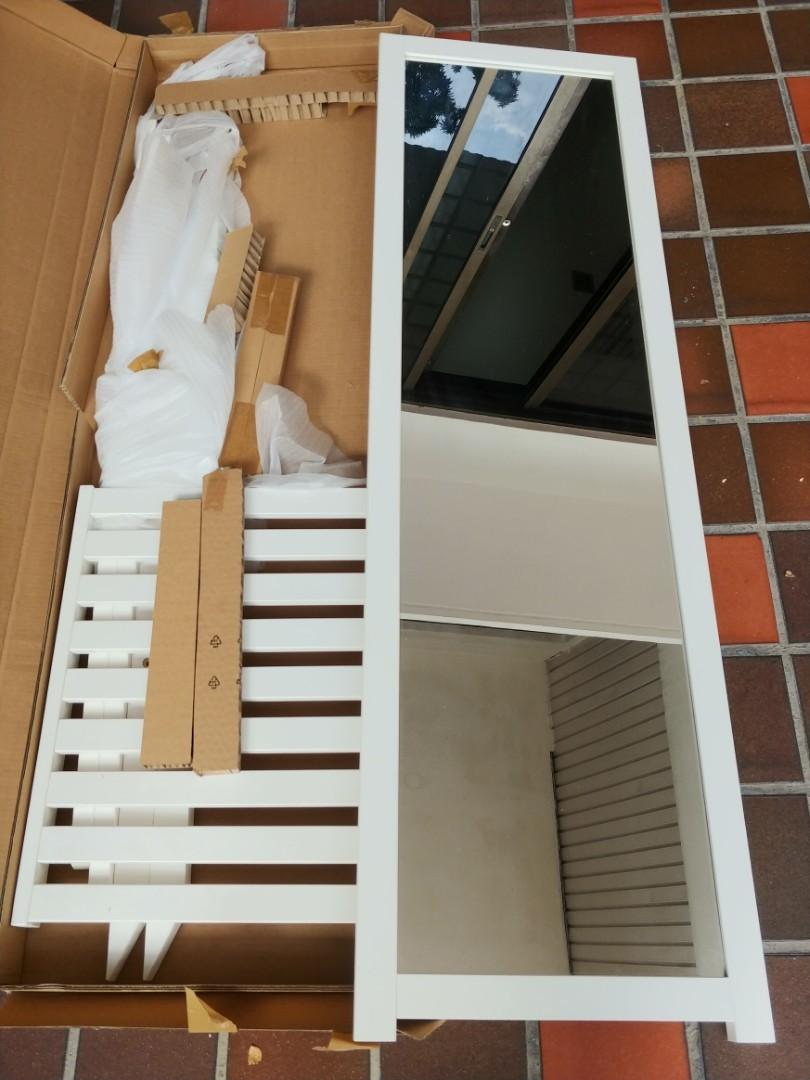 Standing mirror IKEA ISFJORDEN, Furniture & Home Living, Furniture