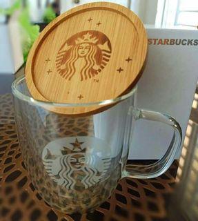 Starbucks Glass Mug with Bamboo Lid