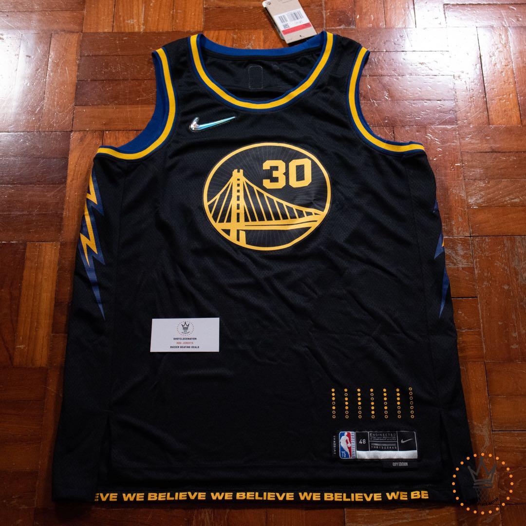 STEPHEN CURRY GOLDEN STATE WARRIORS 75TH ANNIVERSARY JERSEY
