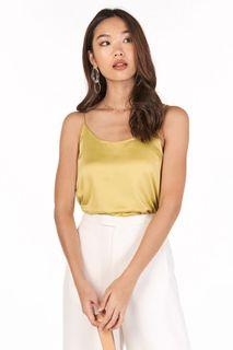 TCL BAYSON SATIN TWO WAY TOP IN GOLDEN MIST