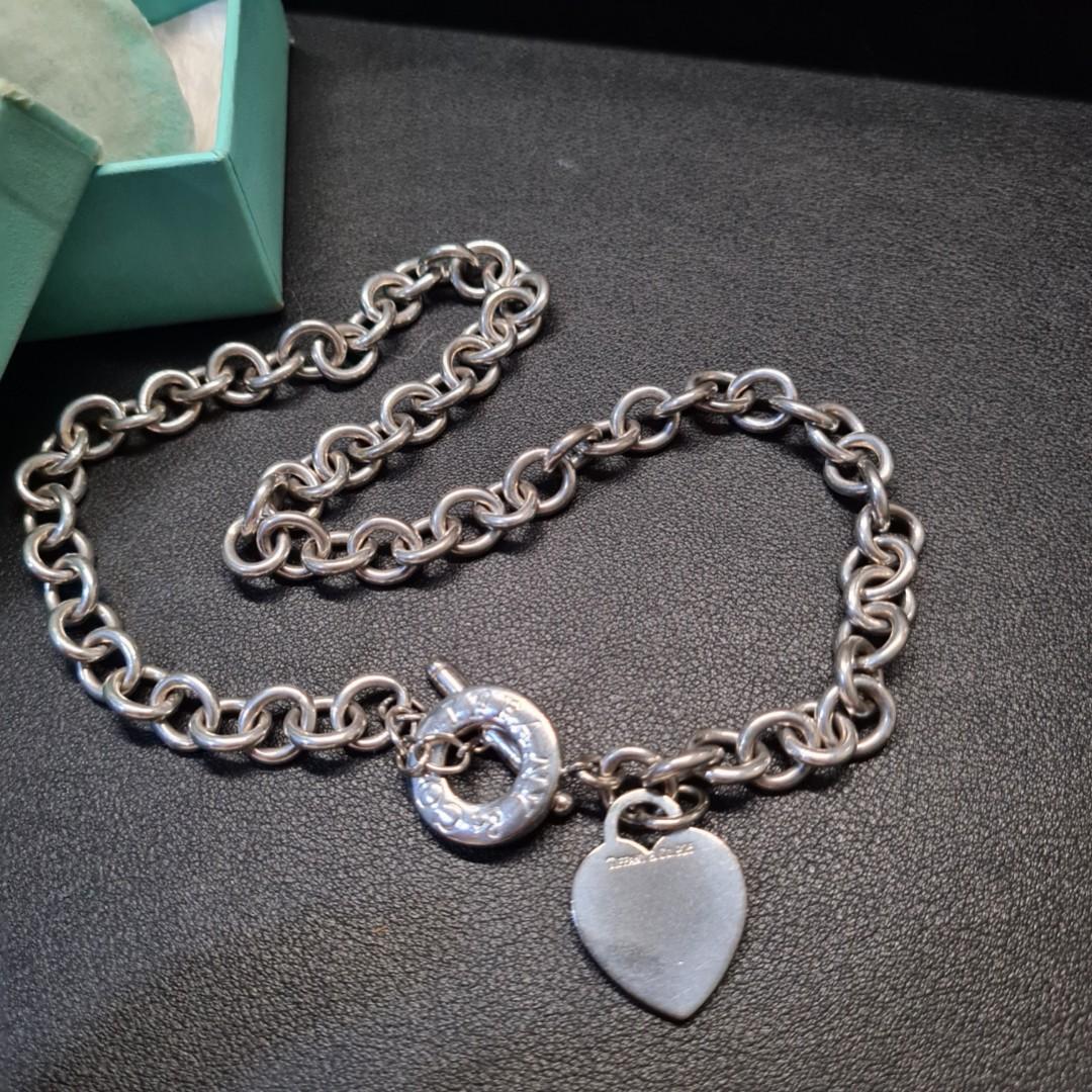 Tiffany and co toggle heart necklace outlet and bracelet set