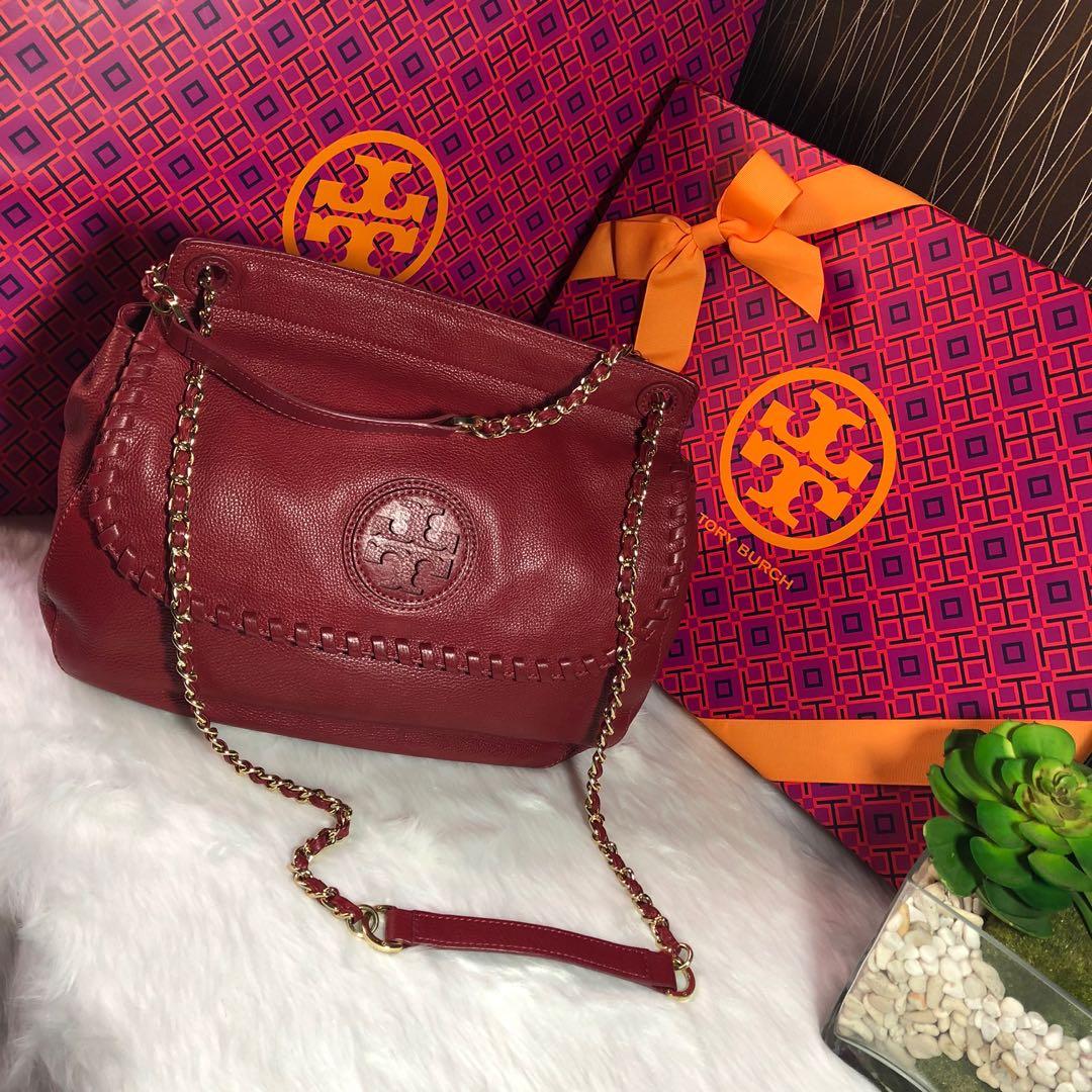 Tory Burch Marion Saddle Bag Luxury Bags Wallets on Carousell