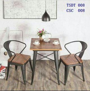 TSDT 008 CSC 008 Solid Wood Table Dining Chair 