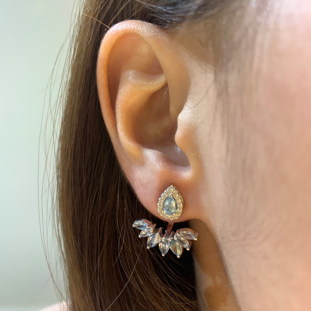 Two Way Earrings Women s Fashion Jewelry Organizers Earrings on Carousell