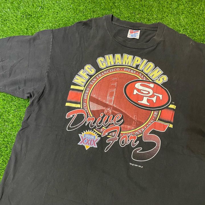 San Francisco 49ers Super Bowl XXIX Champs '47 Vintage Tubular  Men's T-Shirt NWT