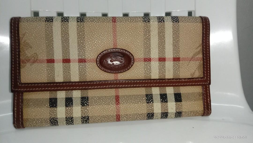 Vintage burberry long wallet