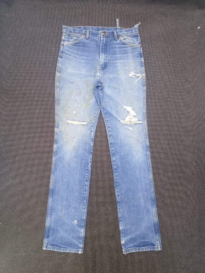 Vintage Distressed Wrangler Jeans 34x38 - JW063, Men's Fashion, Bottoms,  Jeans on Carousell
